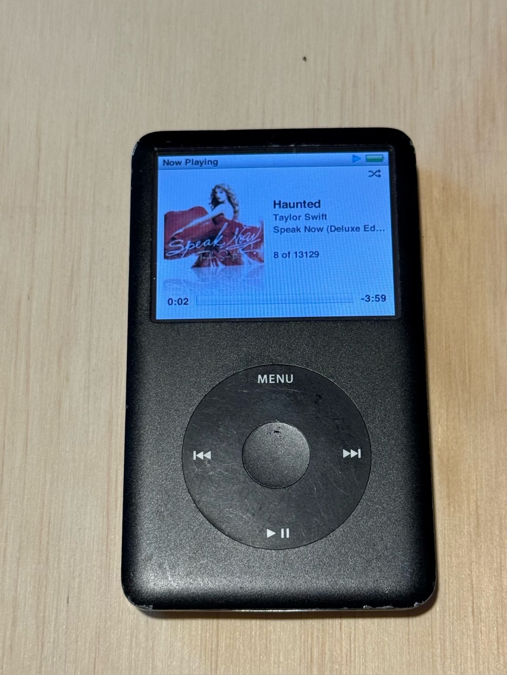 iPod Model:A1238 6thGEN 80GB Blk Tested Good Battery 10-14hr w/13129Song-Charg